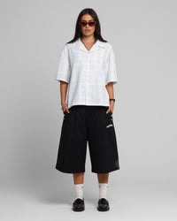 Loiter Daytona Button Up Shirt Blue Check