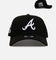 New Era Atlanta Braves 'Black And White' 9FORTY A-Frame Snapback Black/White