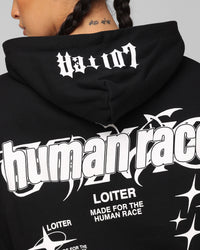 Loiter Rave Zip Hoodie Black