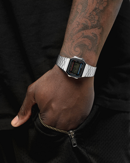 Casio Gents Digital A168WA-1 Silver/Black