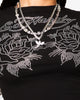 Ed Hardy Women's Rose Baby T-Shirt Black