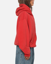 American Thrift Zip Hoodie Washed Red