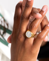 NXS Gladiator Ring Gold/White Gold