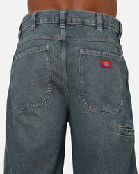 Dickies Denim 13" Loose Jean Shorts Khaki Tinted Blue