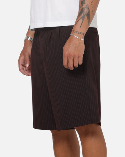 X-Large Amplify Pleated Shorts Brown