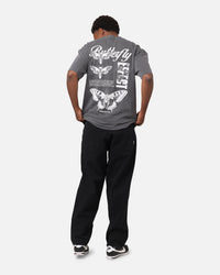 Rats Get Fat Butterfly Effect T-Shirt Charcoal