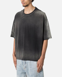 MNML Sun Burned Distressed Pocket T-Shirt Vintage Black