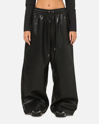 Jordan Women's Jumpman Flight Faux-Leather Pants Black