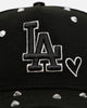 New Era Los Angeles Dodgers 'Black Satin Hearts' 9FORTY A-Frame Snapback Black
