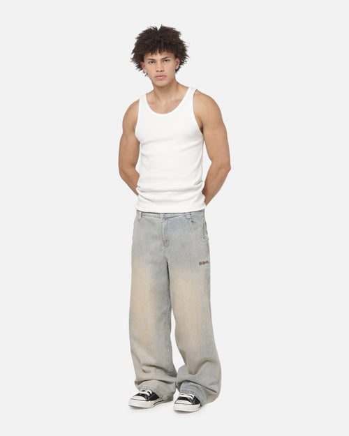 Ed Hardy Faded Ultra Baggy Jeans Dirty Denim