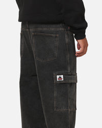 X-Large Baggy Cargo Bull Denim 91 Pants Black