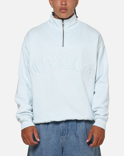 Carre Gridlock 1/4 Zip Crewneck Light Blue