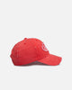 Von Dutch Distressed Dad Strapback Cap Washed Red