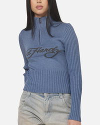 Ed Hardy Women's Signature Knit Jumper Navy