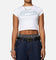 Ed Hardy Women's Distressed Logo Baby T-Shirt White