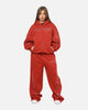 Ed Hardy Cyber Rhinestone Zip-Up Hoodie Red