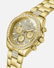Guess Mainline Victor Crystal Champ Bracelet Watch Gold