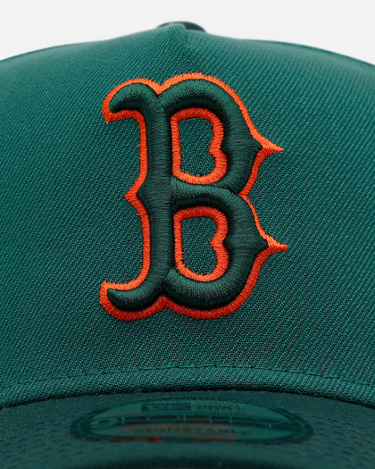New Era Boston Red Sox 'Citrus 2.0' 9FORTY A-Frame Snapback Dark Green/Orange