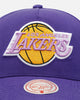 Mitchell & Ness Los Angeles Lakers 'Pink Side Patch' Pro Pinch Snapback Official Team Color
