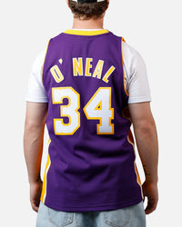 Mitchell & Ness Los Angeles Lakers Shaquille O'Neal '99-'00 #34 Swingman Jersey Purple