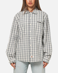 Dickies Poplin Wellsville Long Sleeve Shirt Egret