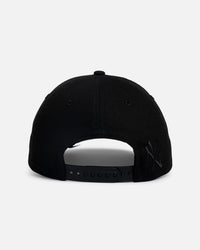 New Era New York Yankees 'Applique Distressed' 9FORTY A-Frame Snapback Black/White