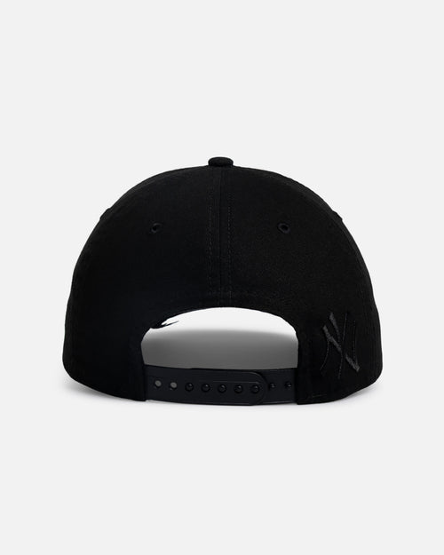 New Era New York Yankees 'Applique Distressed' 9FORTY A-Frame Snapback Black/White