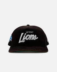 New Era Detroit Lions 'Washed Black NFL Golfer' Corduroy Golfer Snapback Washed Black