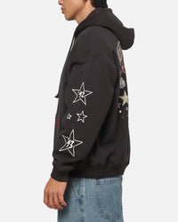 Mitchell & Ness Chicago Bulls Blackletter Champs Box Hoodie Washed Black