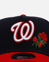 New Era Washington Nationals 'Rose Emblem' 9FORTY A-Frame Snapback Official Team Color