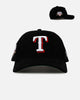 New Era Texas Rangers 'Black Cord' 9FORTY A-Frame Corduroy Snapback Black