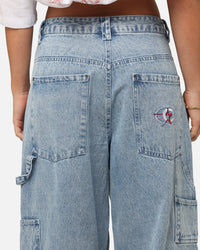 Carre Baggy Carpenter Jeans Light Blue Denim