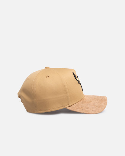 New Era Chicago Bulls 'Suede Visor' 9FORTY A-Frame Snapback Bronze
