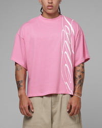 Loiter Script T-Shirt Pink