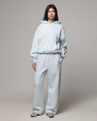 American Thrift Women's Straight Leg Trackpants Light Blue