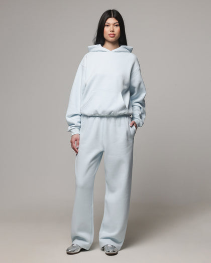 American Thrift Women's Straight Leg Trackpants Light Blue