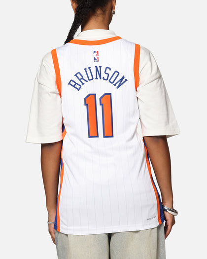 Nike Jalen Brunson New York Knicks #11 City Edition 2024/25 Nike Dri-Fit NBA Swingman Jersey White