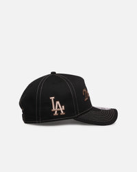 New Era Los Angeles Dodgers 'Rope Script' 9FORTY A-Frame Snapback Black/White