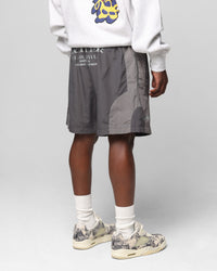 Loiter Subculture Panel Shorts Charcoal