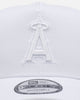 New Era Los Angeles Angels 'Easy White' 9FORTY A-Frame Snapback White/White