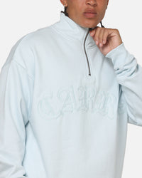 Carre Gridlock 1/4 Zip Crewneck Light Blue