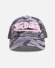 Von Dutch Washed Twill Trucker Hat Camo Pink