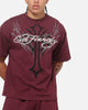 Ed Hardy Trinity Rhinestone T-Shirt Plum