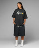 Loiter Hybrid Premium T-Shirt Charcoal