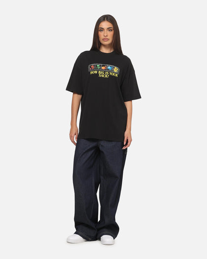 73Studio X Warcraft How Big Is Your Sack T-Shirt Black Acidwash