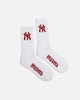 Pro Compression New York Yankees Gothic Script Crew Sock White