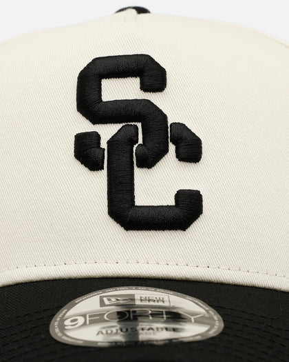 New Era University Of Southern California Trojans 'Easy Chrome Black' 9FORTY A-Frame Snapback Chrome/Black
