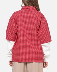 Carre Archive Layered Shirt Red Plaid