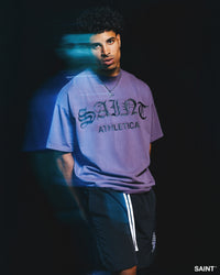 Saint Morta Saint Athletica Boxy T-Shirt Purple