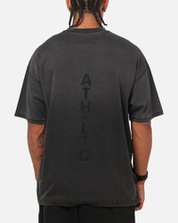 Saint Morta Athltc R3 Boxy T-Shirt Washed Black